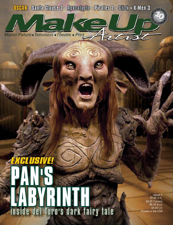 MAKE-UP ARTIST magazine side cover Issue 63 November/December 2006