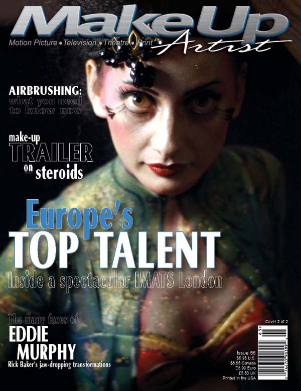 MAKE-UP ARTIST magazine cover Issue 65 March/April 2007