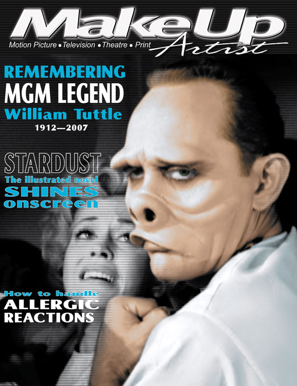 MAKE-UP ARTIST magazine side cover Issue 68 September/October 2007
