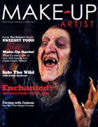 MAKE-UP ARTIST magazine side cover Issue 70 January/February 2008