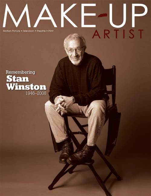 MAKE-UP ARTIST magazine side cover Issue 73 July/August 2008