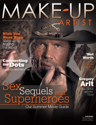 MAKE-UP ARTIST magazine side cover Issue 84 May/June 2010