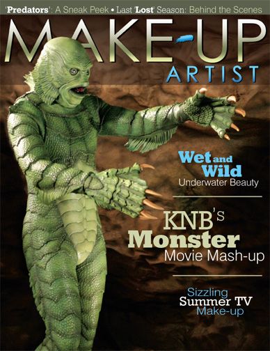 MAKE-UP ARTIST magazine side cover Issue 85 July/August 2010