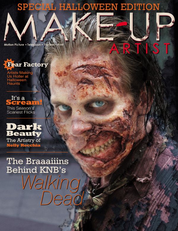 MAKE-UP ARTIST magazine side cover Issue 86 September/October 2010