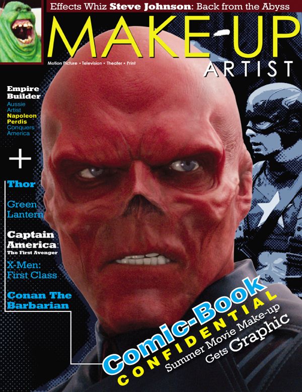 MAKE-UP ARTIST magazine side cover Issue 91 July/August 2011