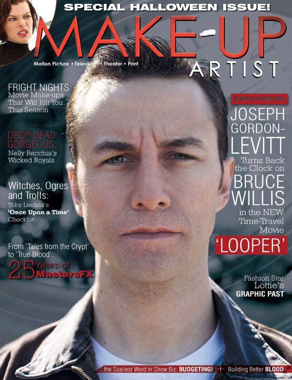 MAKE-UP ARTIST magazine side cover Issue 98 September/October 2012