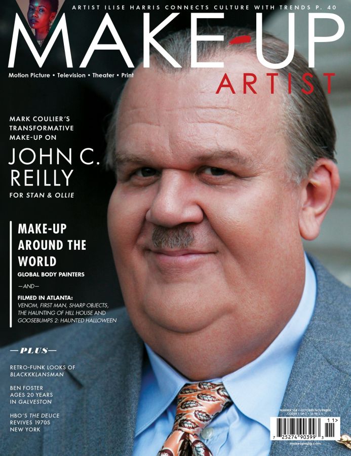 MAKE-UP ARTIST magazine side cover Issue 134 October/November 2018