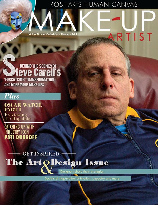MAKE-UP ARTIST magazine side cover Issue 111 December 2014