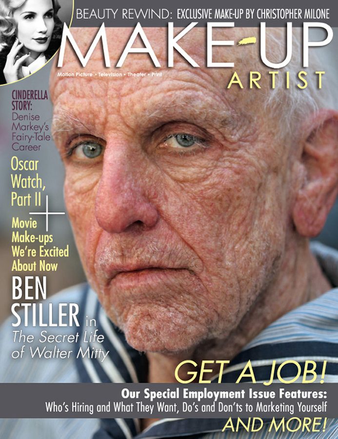 MAKE-UP ARTIST magazine side cover Issue 112 February/March 2015