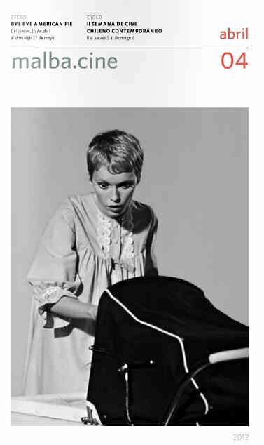 MALBA CINE magazine side cover April 2012