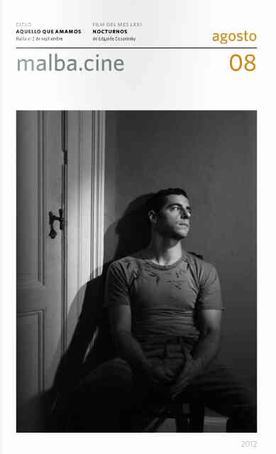 MALBA CINE magazine side cover August 2012