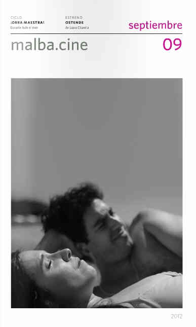 MALBA CINE magazine side cover September 2012