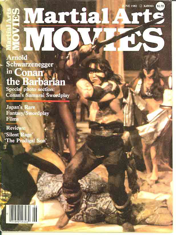 MARTIAL ARTS MOVIES (IKF) magazine side cover June 1982