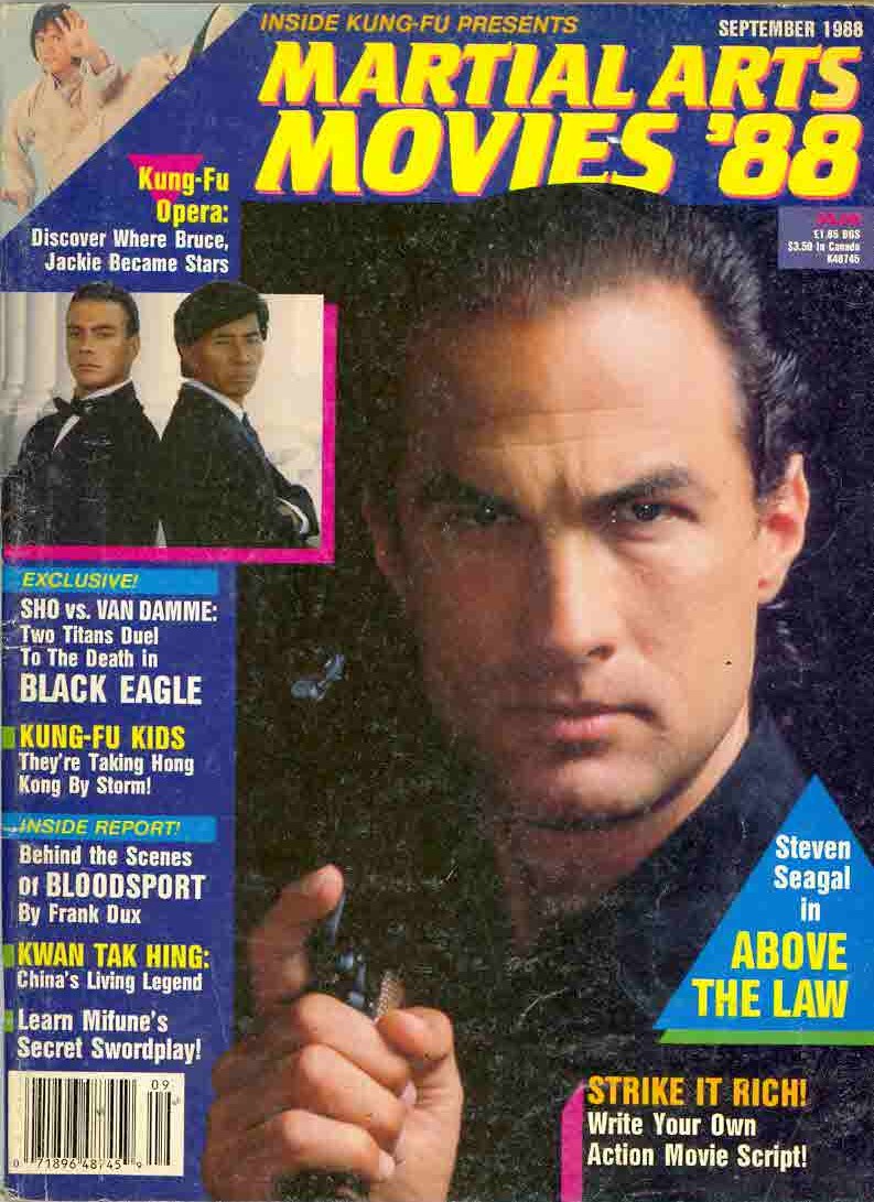 MARTIAL ARTS MOVIES (IKF) magazine side cover September 1988