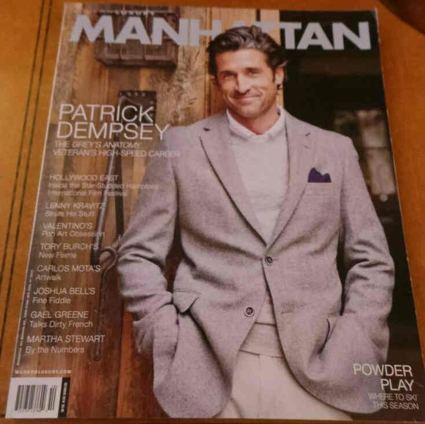 MODERN LUXURY MANHATTAN magazine side cover  October 2014