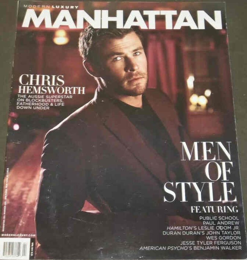 MODERN LUXURY MANHATTAN magazine side cover  April 2016