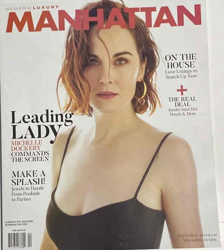 MODERN LUXURY MANHATTAN magazine side cover  April 2022