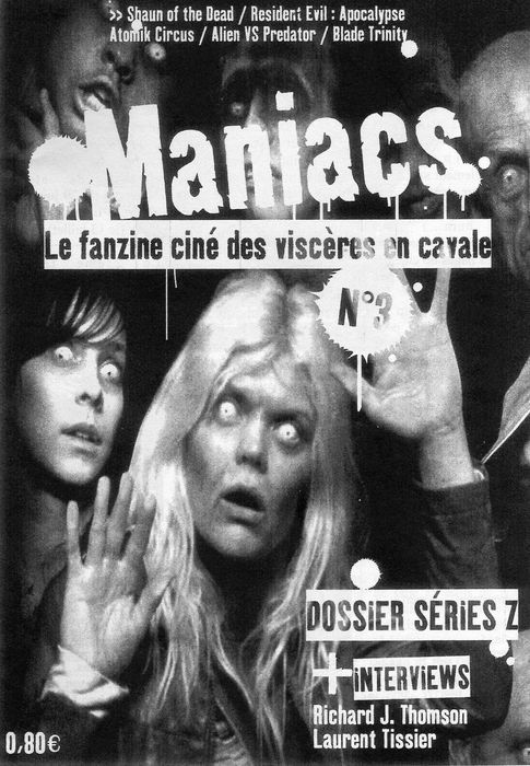MANIACS magazine side cover Issue 3  