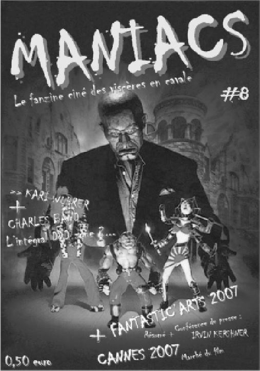 MANIACS magazine side cover Issue 8  