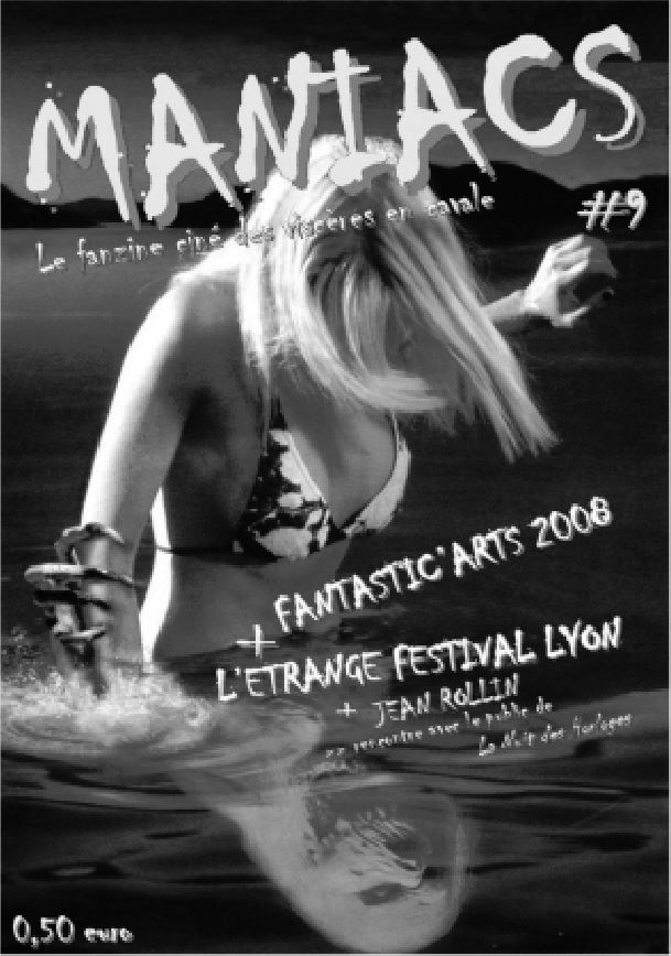MANIACS magazine side cover Issue 9  