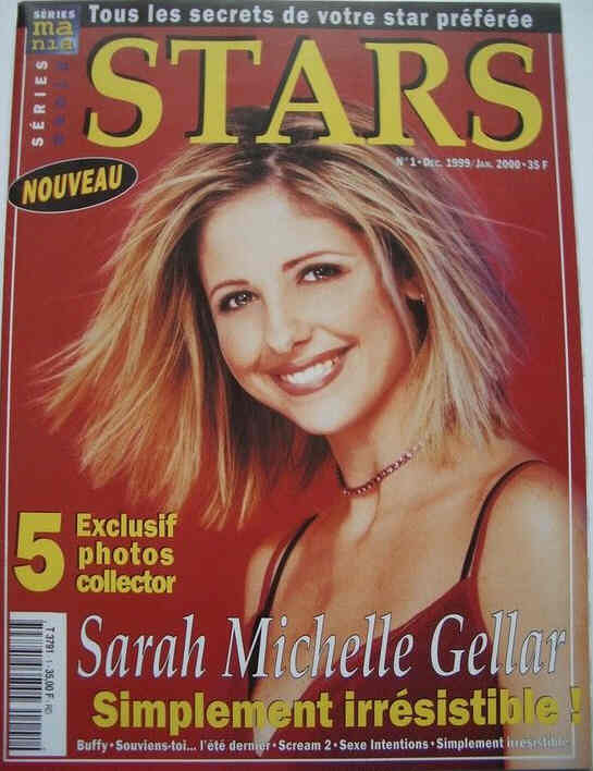 SERIES MANIA STARS magazine side cover Issue 1 December 1999