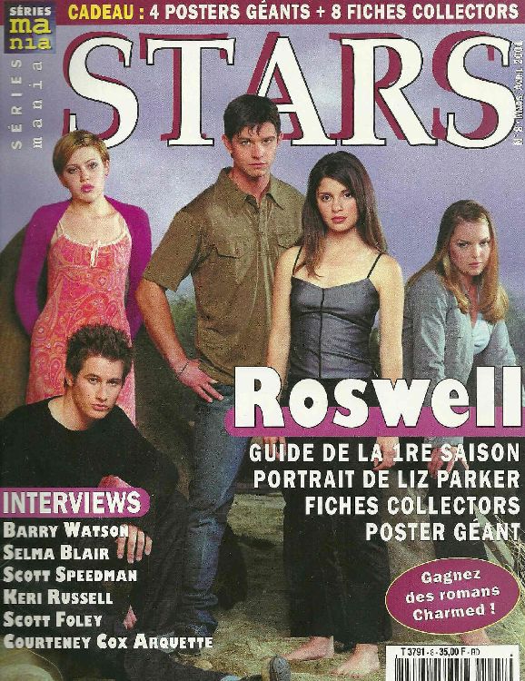 SERIES MANIA STARS magazine side cover Issue 8 April 2001