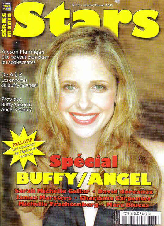 SERIES MANIA STARS magazine side cover Issue 13 January/February 2002
