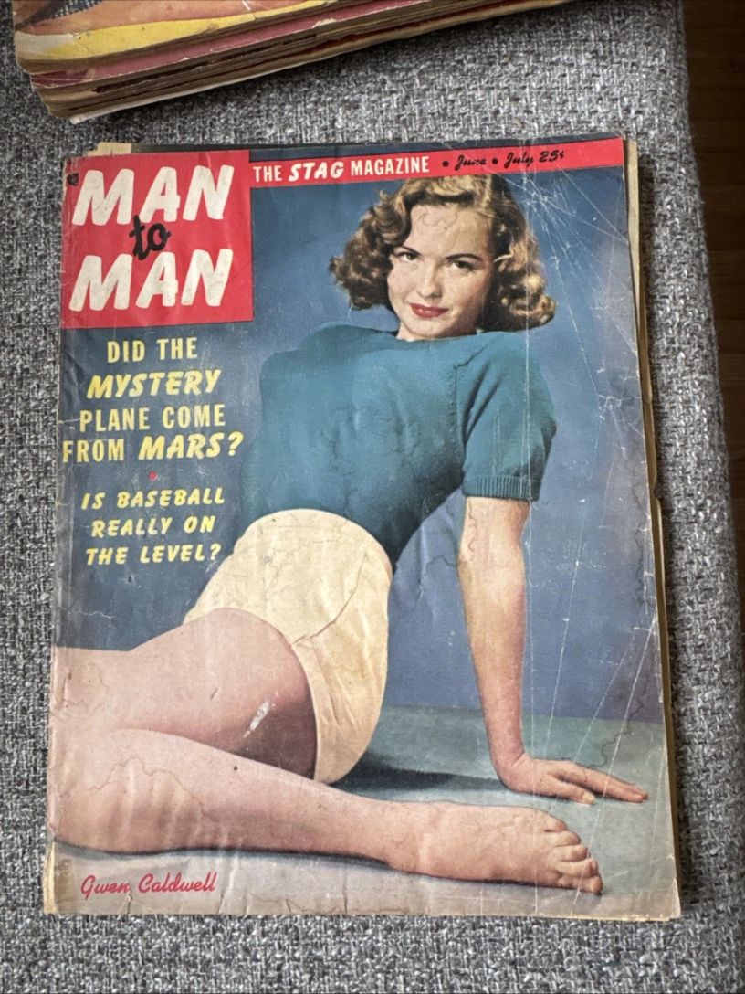 MAN TO MAN magazine side cover  June/July 1950