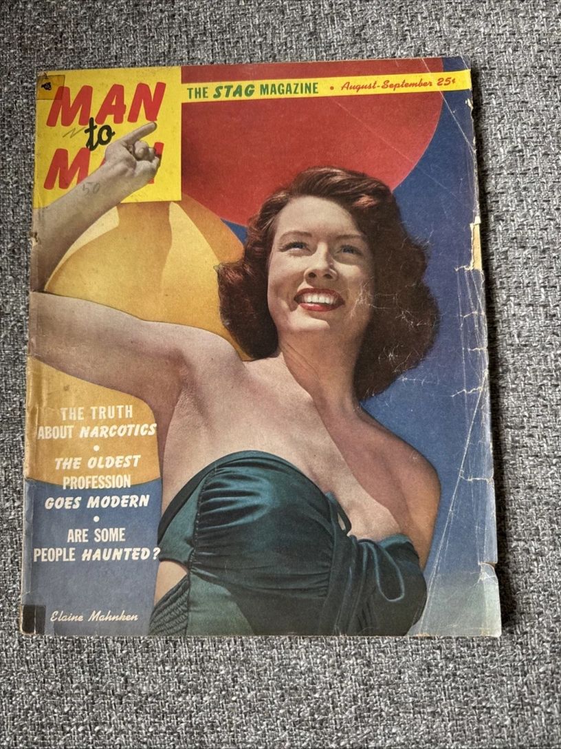 MAN TO MAN magazine side cover  August/September 1950