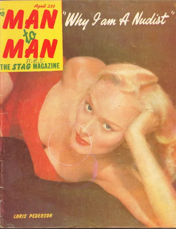 MAN TO MAN magazine side cover  April 1951
