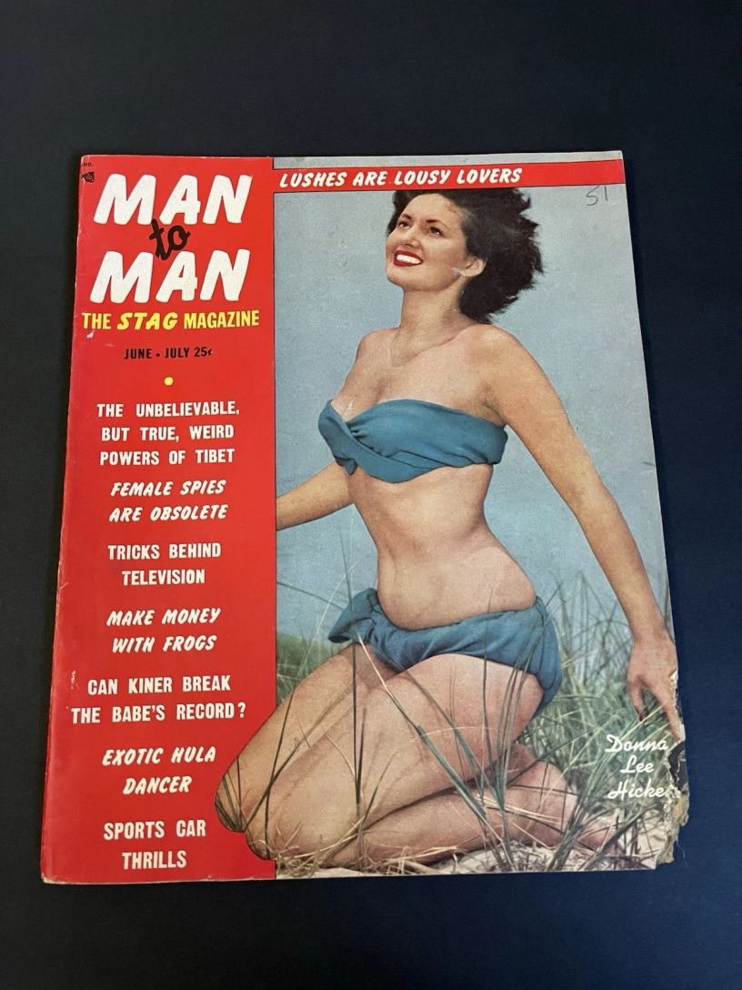 MAN TO MAN magazine side cover  June/July 1951