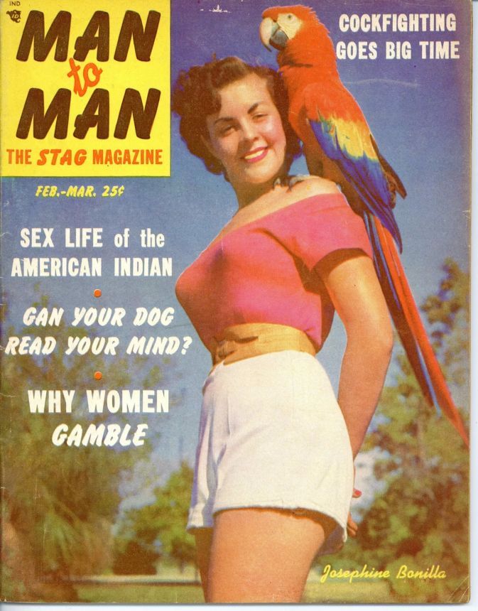 MAN TO MAN magazine side cover  February/March 1952