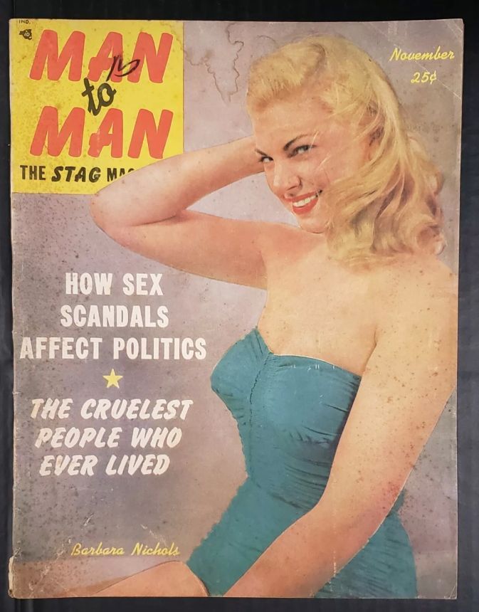 MAN TO MAN magazine side cover  November 1952
