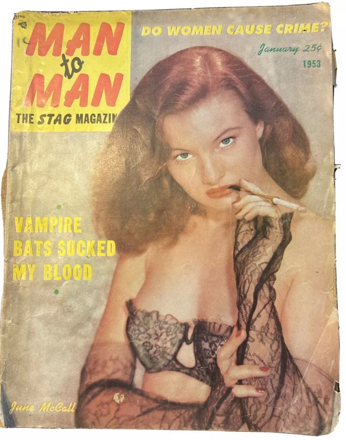 MAN TO MAN magazine side cover  January 1953