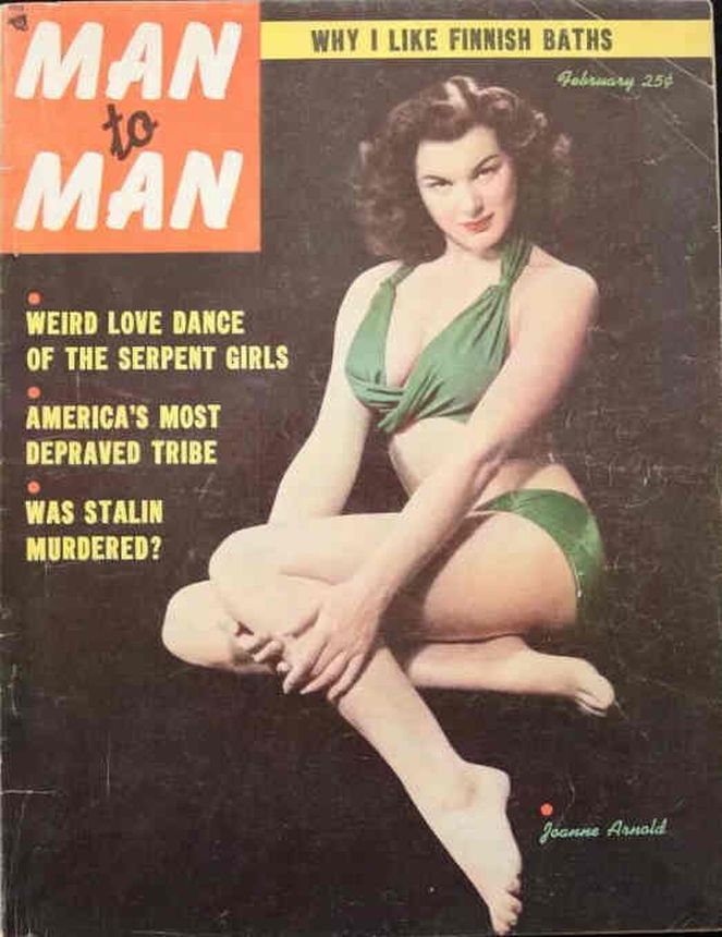 MAN TO MAN magazine side cover  February 1954