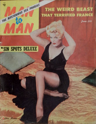 MAN TO MAN magazine side cover  June 1954