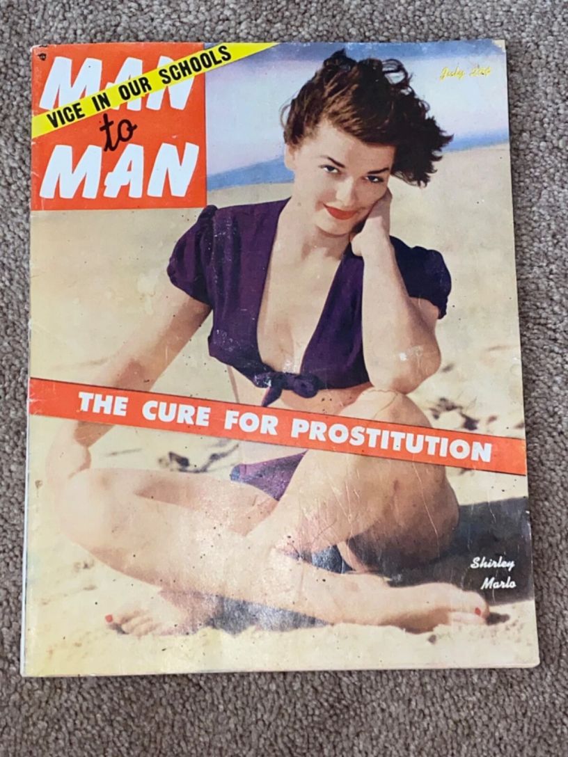 MAN TO MAN magazine side cover  July 1954