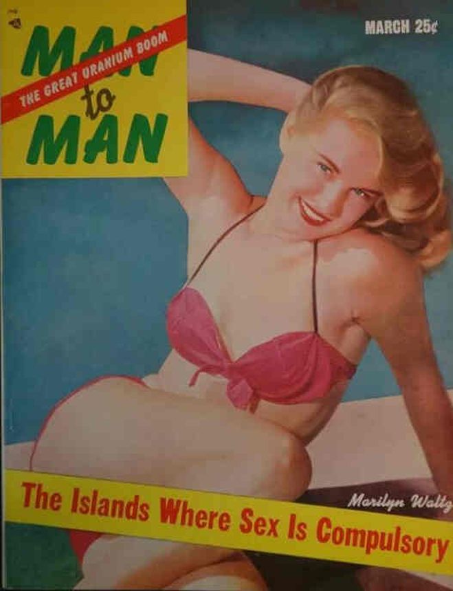 MAN TO MAN magazine side cover  March 1955