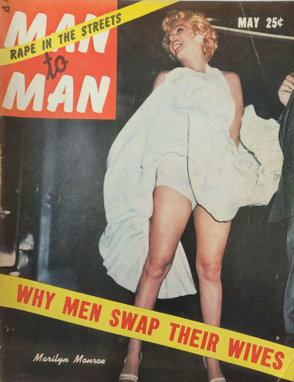 MAN TO MAN magazine side cover  May 1955