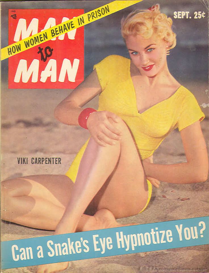 MAN TO MAN magazine side cover  September 1955