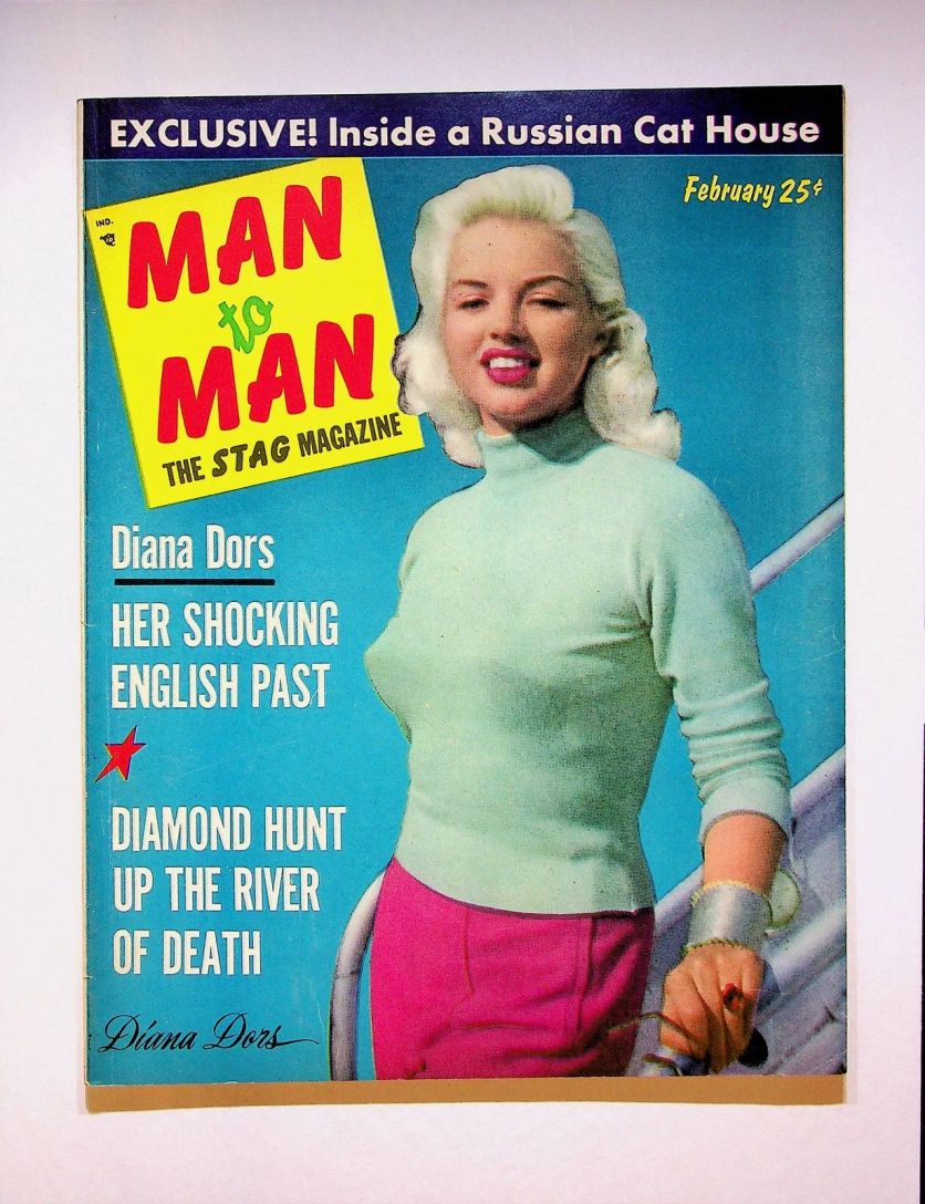 MAN TO MAN magazine side cover  February 1957