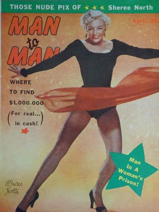 MAN TO MAN magazine side cover  April 1957