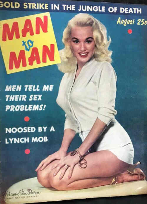 MAN TO MAN magazine side cover  August 1957