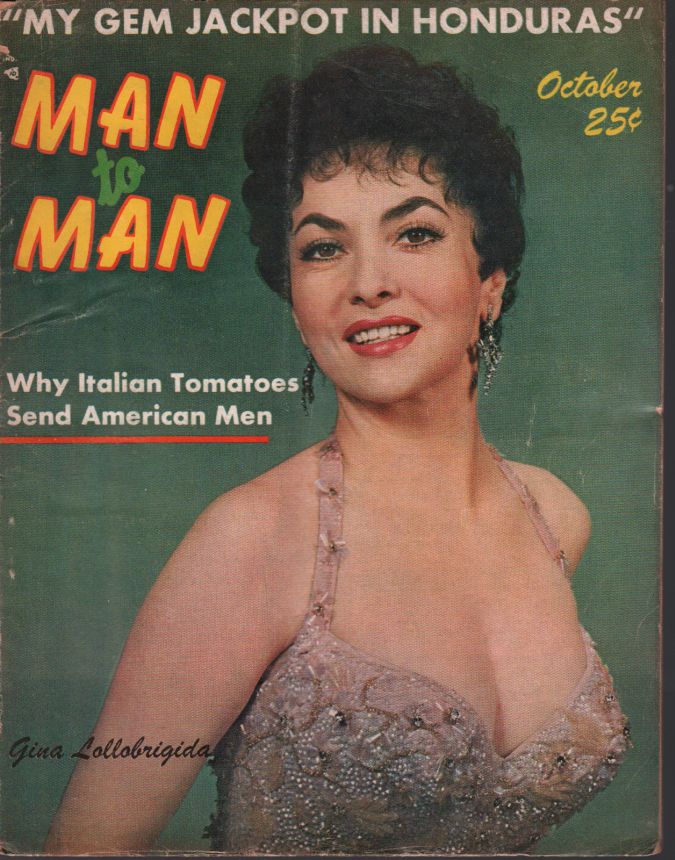 MAN TO MAN magazine side cover  October 1957