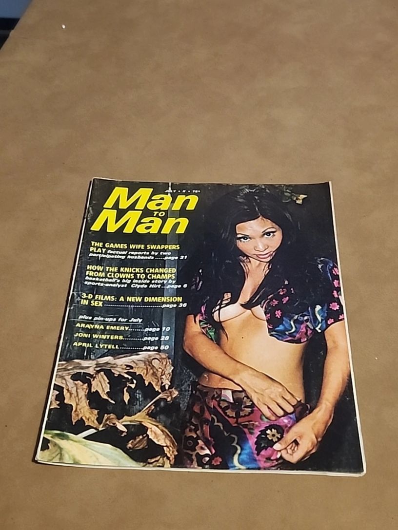 MAN TO MAN magazine side cover  July 1970