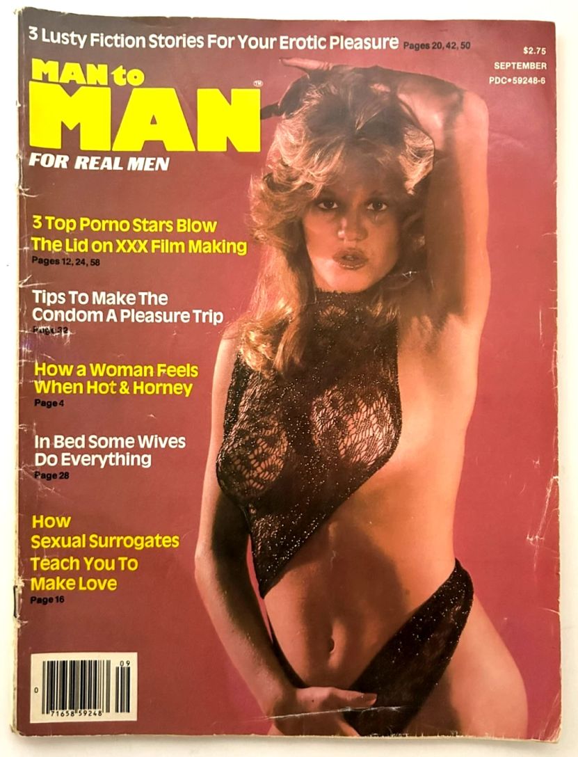 MAN TO MAN magazine side cover  September 1980