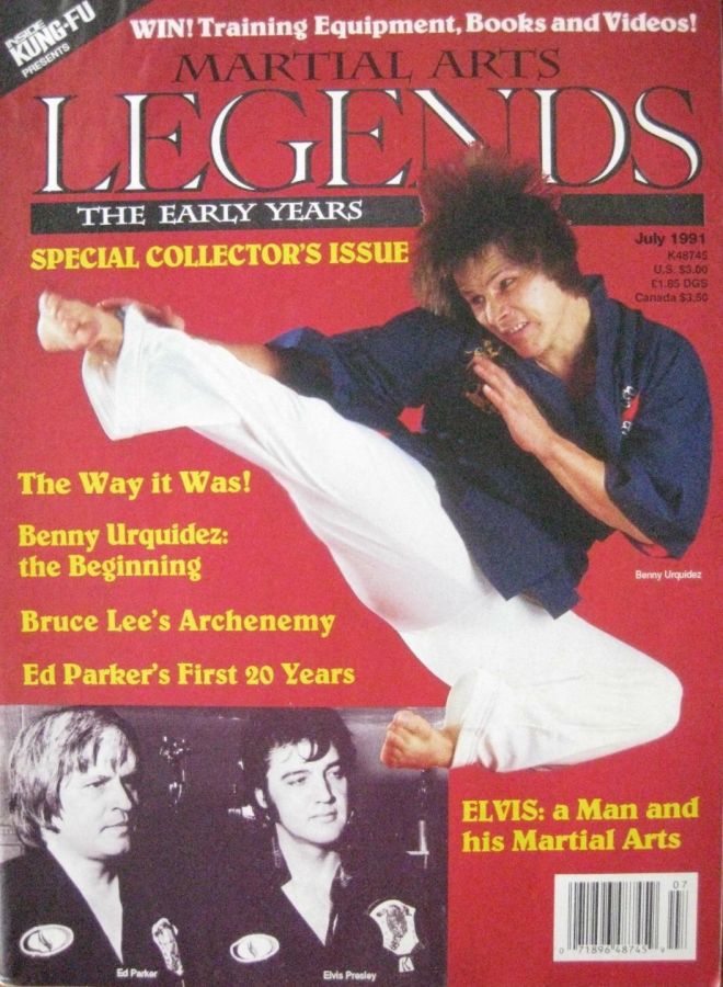 MARTIAL ARTS LEGENDS magazine side cover  July 1991