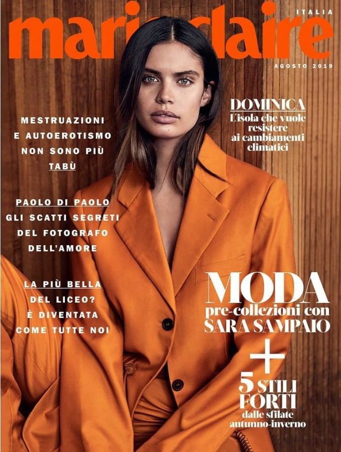MARIE CLAIRE ITALY magazine side cover  August 2019