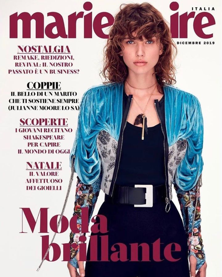 MARIE CLAIRE ITALY magazine side cover  December 2019