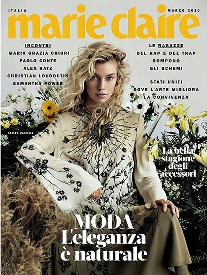 MARIE CLAIRE ITALY magazine side cover  March 2020